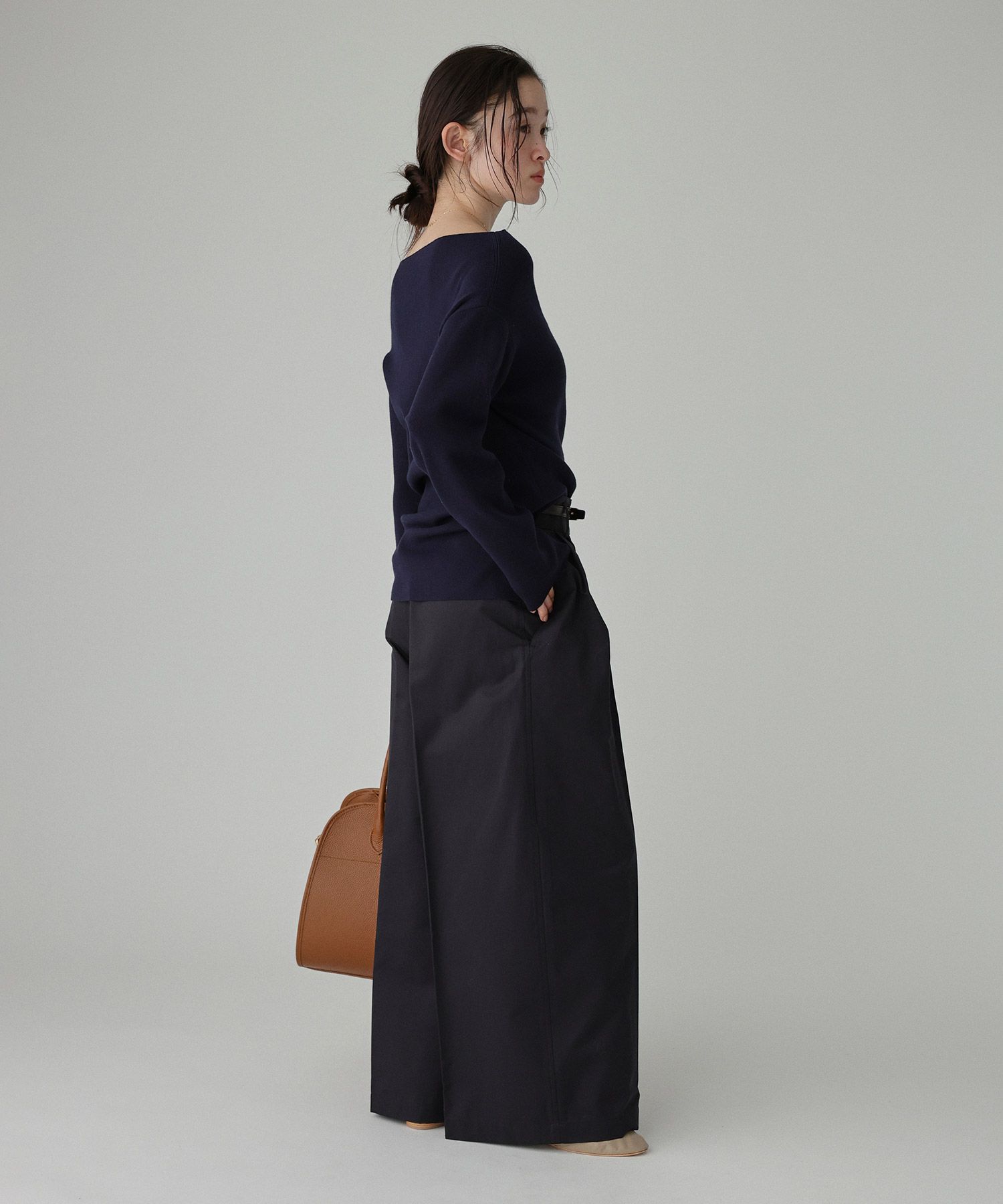 BABYLONE「COWOオフショルプルオーバー」|ニット・セーター|