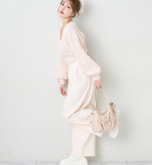  「サイドビジューカットパンツ」|その他|