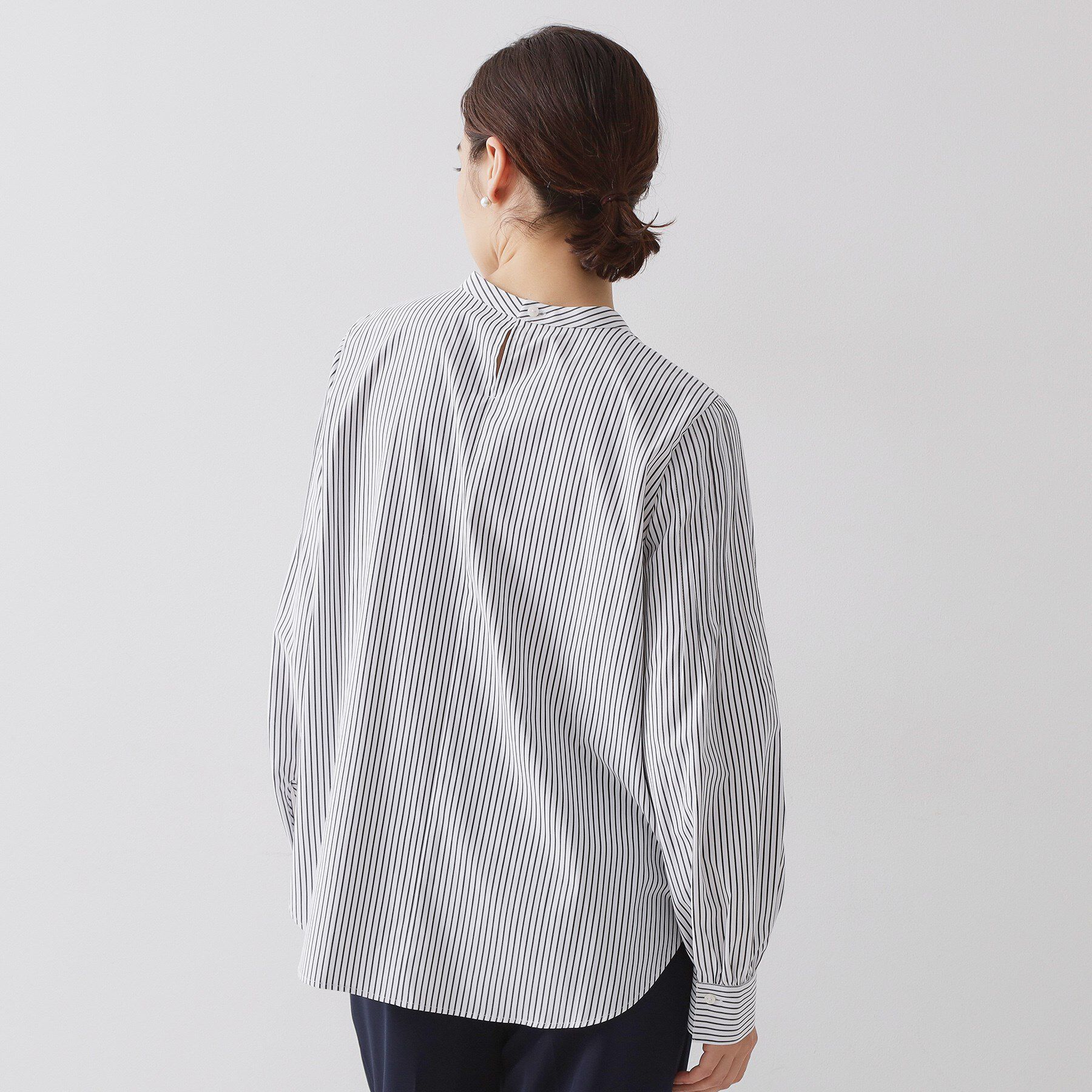OPAQUE.CLIP「≪通勤・セレモニー対応≫袖タックボリュームブラウス【洗濯機OK】」|シャツ・ブラウス|