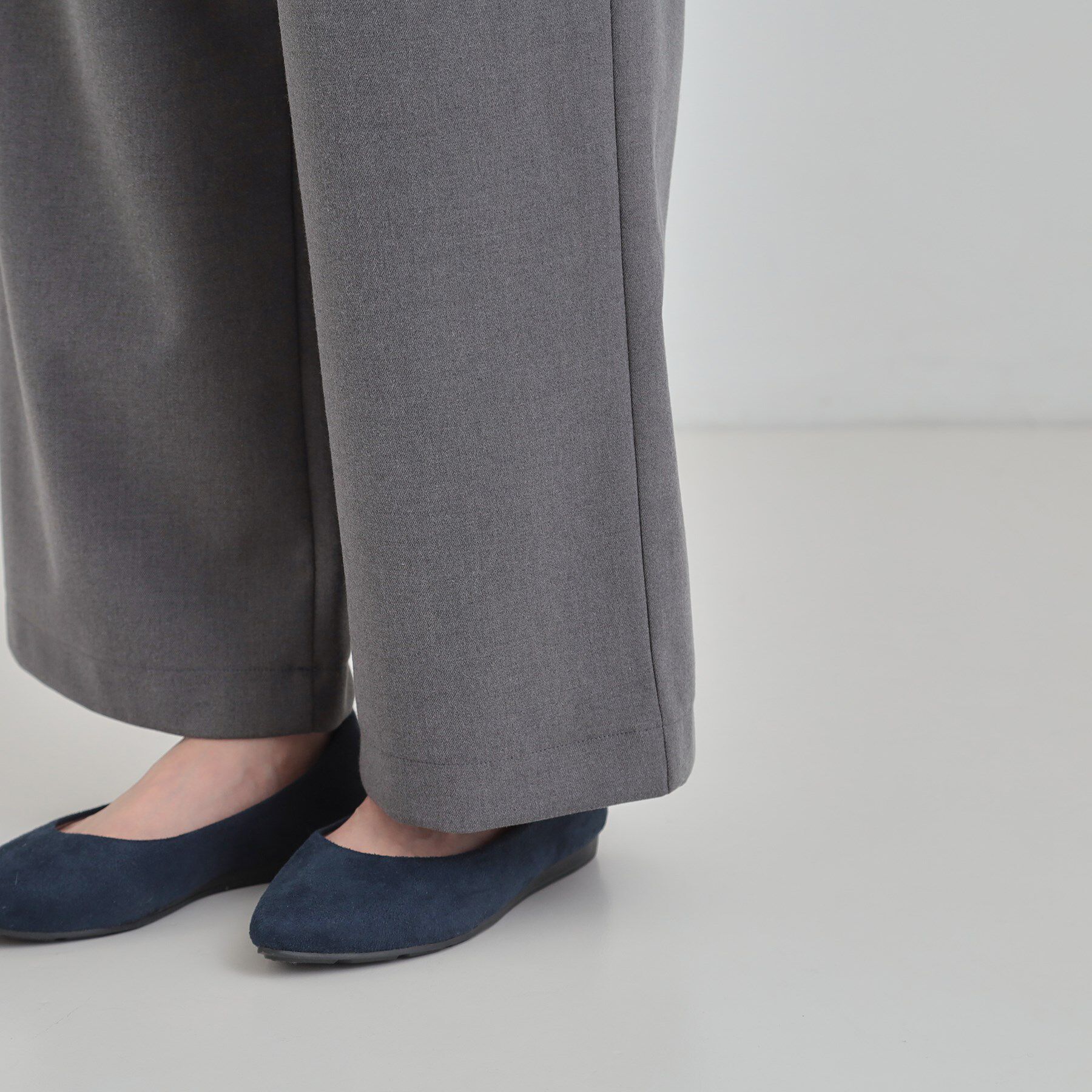 SHOO･LA･RUE「【S-LL】風を通しにくい フラップイージーワイドパンツ」|その他|