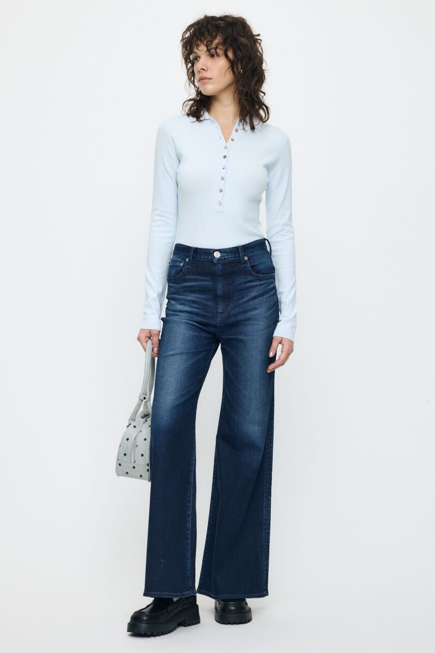 MOUSSY「WITH COLLAR KNIT ボディースーツ」|ニット・セーター|