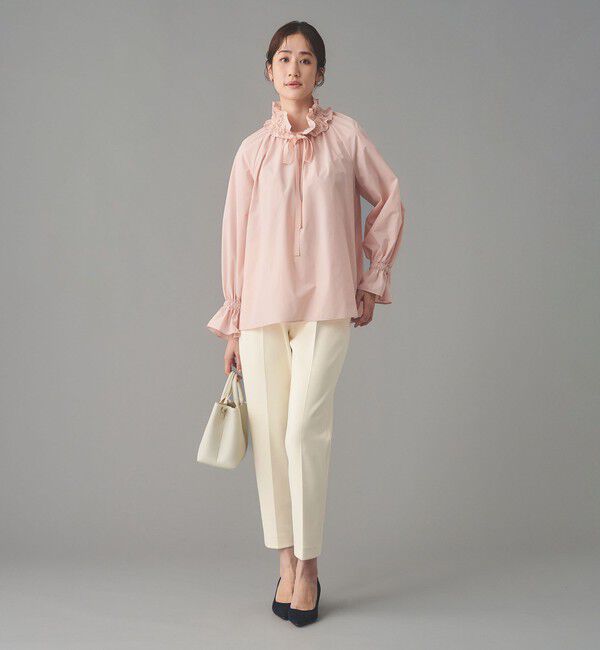 UNITED ARROWS「SPONGY タック テーパードパンツ」|スラックス|