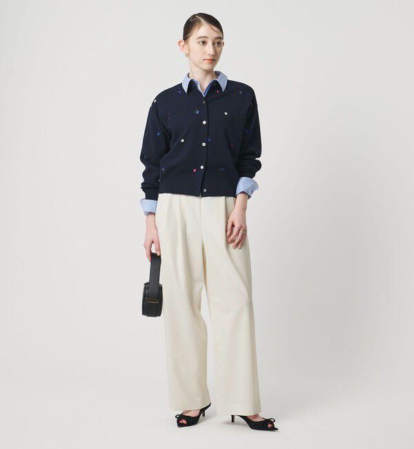 UNITED ARROWS「T/W ワイドパンツ ‐ウォッシャブル‐」|スラックス|