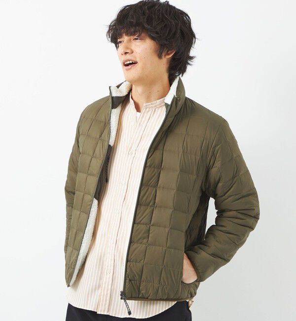 UNITED ARROWS green label relaxing「【WEB限定】＜TAION＞マウンテン リバーシブル ダウン ボア ジャケット ダウンジャケット」|ダウン|OLIVE