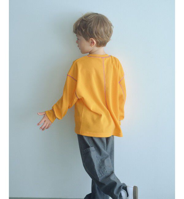 UNITED ARROWS green label relaxing「ハニカム 配色 プルオーバー / キッズ  100cm-160cm」|Tシャツ・カットソー|YELLOW