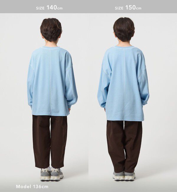 UNITED ARROWS green label relaxing「ハニカム 配色 プルオーバー / キッズ  100cm-160cm」|Tシャツ・カットソー|