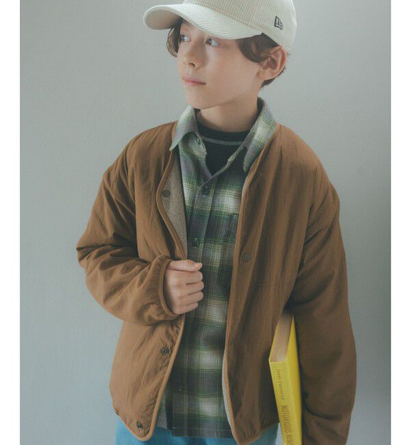 UNITED ARROWS green label relaxing「フリースリバー ブルゾン  / キッズ  撥水 100cm-160cm」|その他|MD.BROWN