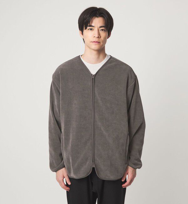 UNITED ARROWS green label relaxing「カット コール ボア ブルゾン」|カーディガン|