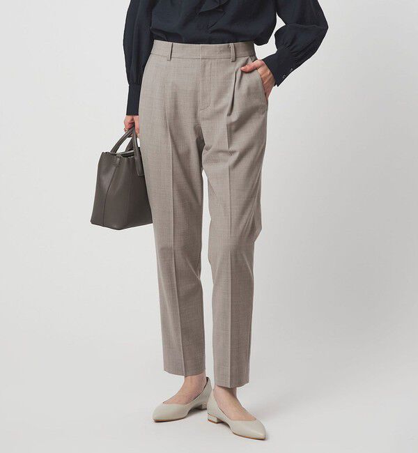 UNITED ARROWS green label relaxing「［size SHORT/TALLあり］カチリラ テーパードパンツ ウォッシャブル ストレッチ」|スラックス|BEIGE