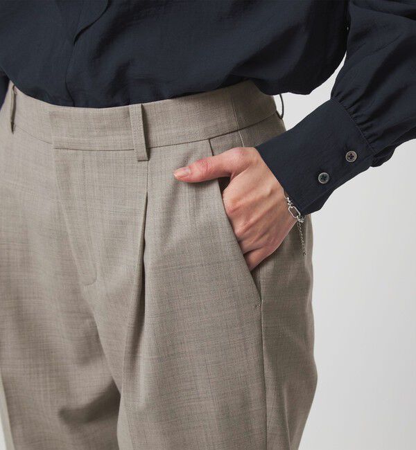 UNITED ARROWS green label relaxing「［size SHORT/TALLあり］カチリラ テーパードパンツ ウォッシャブル ストレッチ」|スラックス|