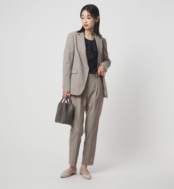 UNITED ARROWS green label relaxing「［size SHORT/TALLあり］カチリラ テーパードパンツ ウォッシャブル ストレッチ」|スラックス|