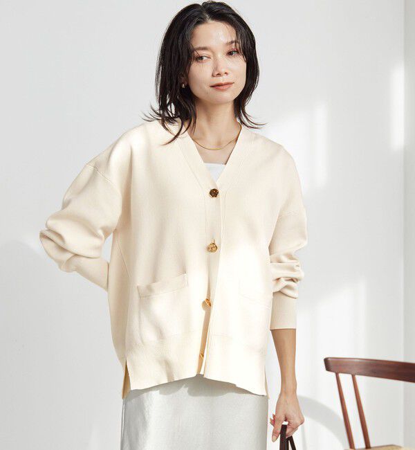 UNITED ARROWS green label relaxing「パフニット カーディガン ウォッシャブル」|カーディガン|