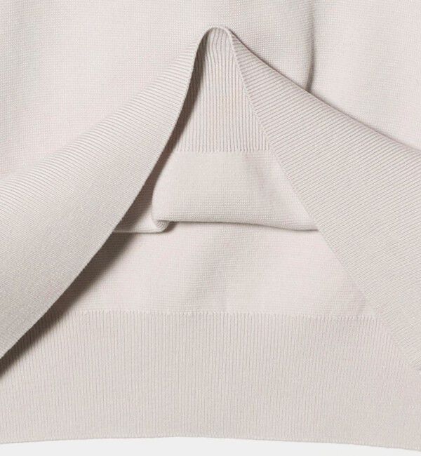 UNITED ARROWS green label relaxing「コットン シルク ミラノリブ クルーネック ニット」|ニット・セーター|
