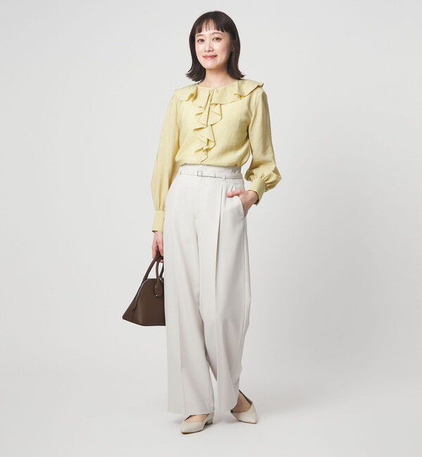 UNITED ARROWS green label relaxing「ラッフル ブラウス」|シャツ・ブラウス|