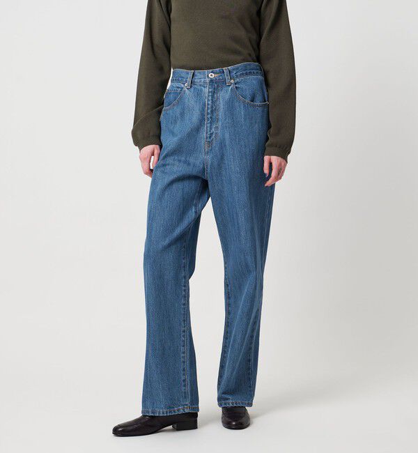 STEVEN ALAN「＜Steven Alan＞コットン デニム ストレート パンツ」|デニム|