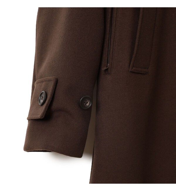 BEAMS「ワイドフィット フリース ステンカラーコート」|ダッフルコート|