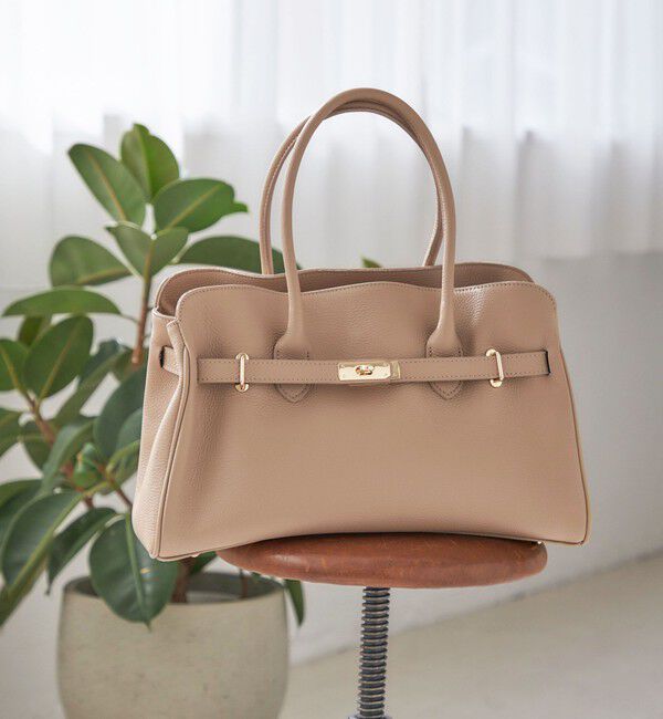 SHIPS for women「【SHIPS別注】MILOS: 金具付き ベルト トート M」|トートバッグ|ナチュラル