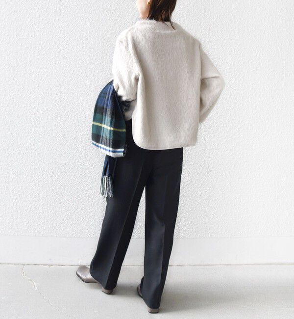 SHIPS for women「【WEB限定】〈手洗い可能〉バルフィー ロング シャギー ボトルネック プルオーバー」|ニット・セーター|