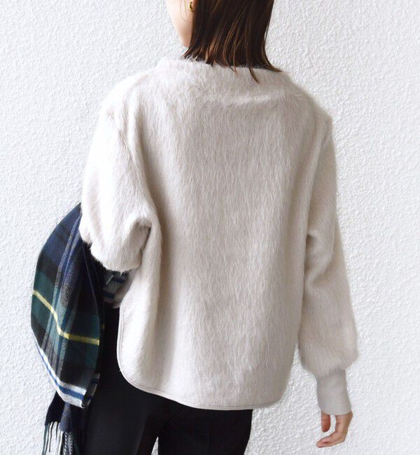 SHIPS for women「【WEB限定】〈手洗い可能〉バルフィー ロング シャギー ボトルネック プルオーバー」|ニット・セーター|