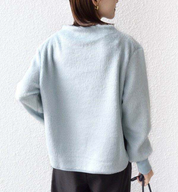 SHIPS for women「【WEB限定】〈手洗い可能〉バルフィー ロング シャギー ボトルネック プルオーバー」|ニット・セーター|