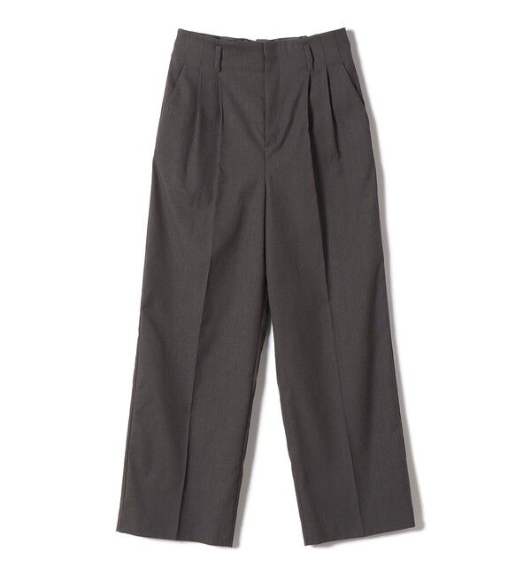 SHIPS for women「《予約》〈UVカット・吸水速乾・手洗い可能〉綿麻混 オックス 2タック ストレート パンツ」|その他|