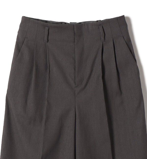 SHIPS for women「《予約》〈UVカット・吸水速乾・手洗い可能〉綿麻混 オックス 2タック ストレート パンツ」|その他|