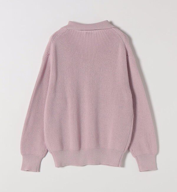 SHIPS any「《予約》SHIPS any:〈手洗い可能〉コットン ミックス スキッパー ポロ ニット プルオーバー」|ニット・セーター|