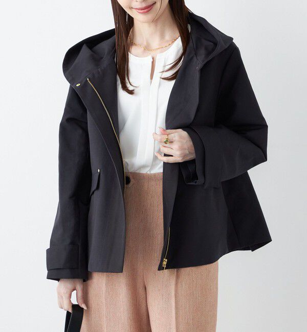 SHIPS Colors 「《予約》SHIPS Colors:〈手洗い可能〉フードカラー ショート コート◆」|その他|ネイビー