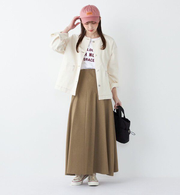 SHIPS Colors 「《予約》SHIPS Colors:〈洗濯機可能〉デニム ノーカラー ジャケット◆」|デニムジャケット|