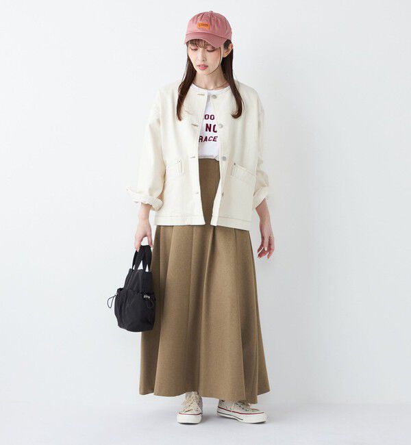 SHIPS Colors 「《予約》SHIPS Colors:〈洗濯機可能〉デニム ノーカラー ジャケット◆」|デニムジャケット|