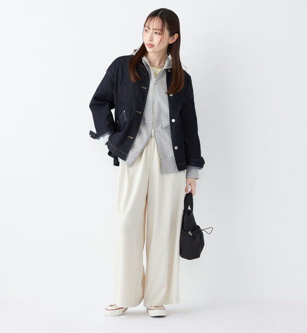 SHIPS Colors 「《予約》SHIPS Colors:〈洗濯機可能〉デニム ノーカラー ジャケット◆」|デニムジャケット|