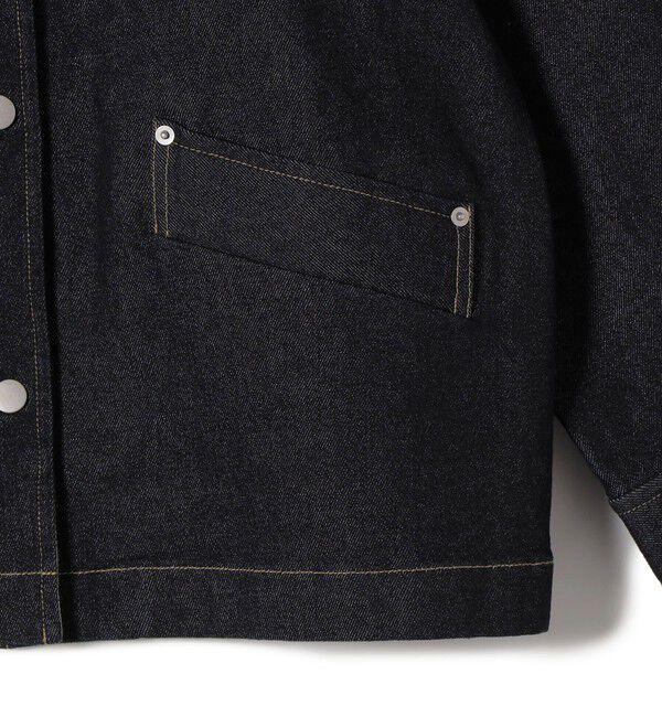 SHIPS Colors 「《予約》SHIPS Colors:〈洗濯機可能〉デニム ノーカラー ジャケット◆」|デニムジャケット|