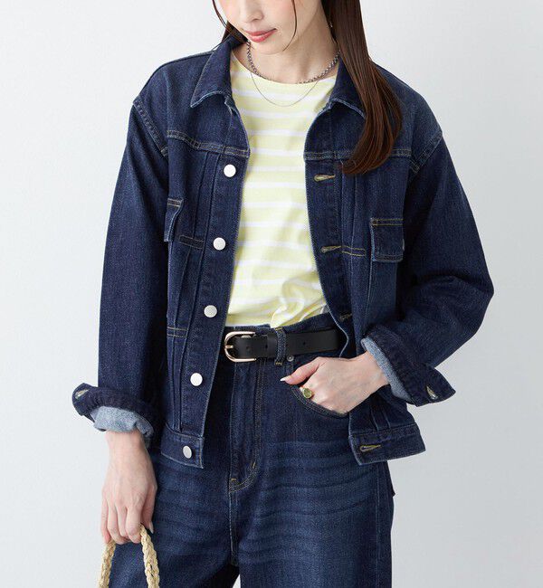 SHIPS Colors 「《予約》SHIPS Colors:〈洗濯機可能〉アマヨリ デニム ジャケット◆」|デニムジャケット|ブルー