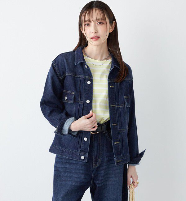SHIPS Colors 「《予約》SHIPS Colors:〈洗濯機可能〉アマヨリ デニム ジャケット◆」|デニムジャケット|