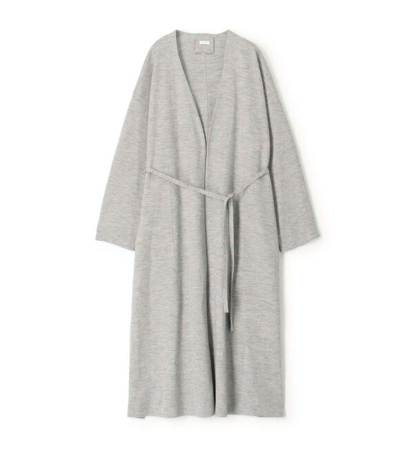 GALERIE VIE「ミルドスムース カラーレスコート」|ノーカラーコート|13 ライトグレー