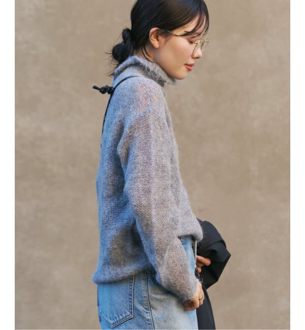 Plage「《追加予約》ALPACA MIX BUTTON ニット 4」|ニット・セーター|