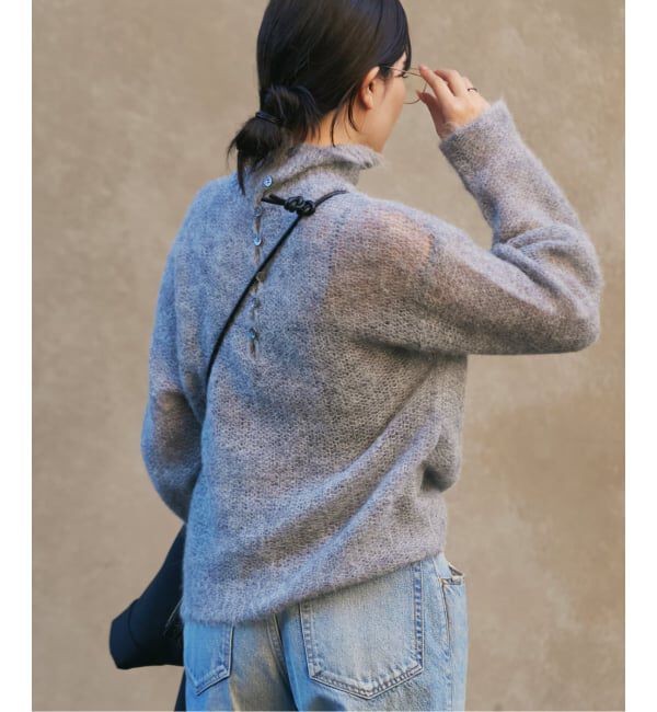 Plage「《追加予約》ALPACA MIX BUTTON ニット 4」|ニット・セーター|