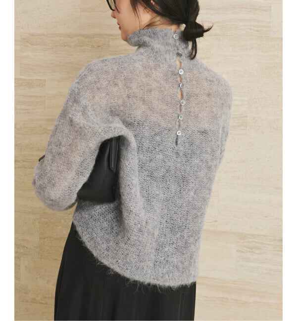 Plage「《追加予約》ALPACA MIX BUTTON ニット 4」|ニット・セーター|