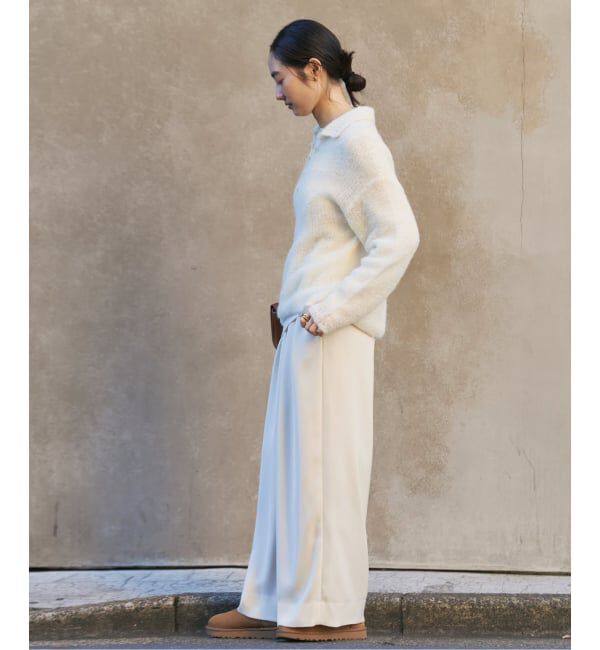 Plage「《追加予約》ALPACA MIX BUTTON ニット 4」|ニット・セーター|