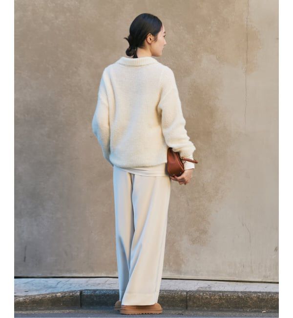 Plage「《追加予約》ALPACA MIX BUTTON ニット 4」|ニット・セーター|