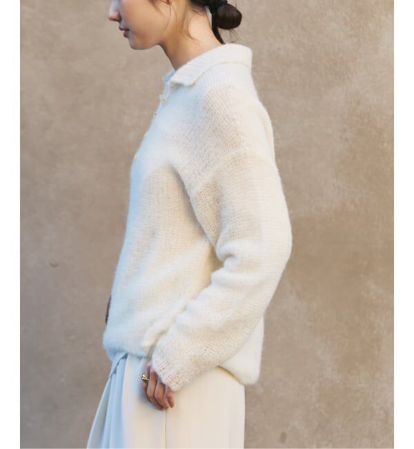 Plage「《追加予約》ALPACA MIX BUTTON ニット 4」|ニット・セーター|