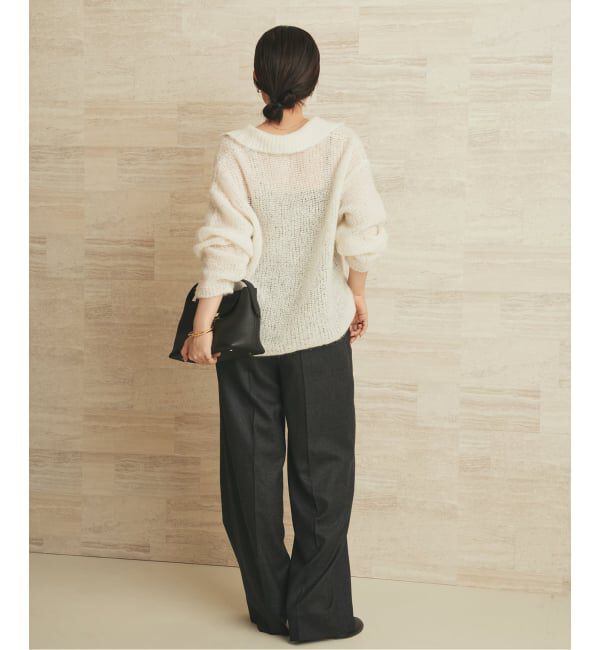 Plage「《追加予約》ALPACA MIX BUTTON ニット 4」|ニット・セーター|