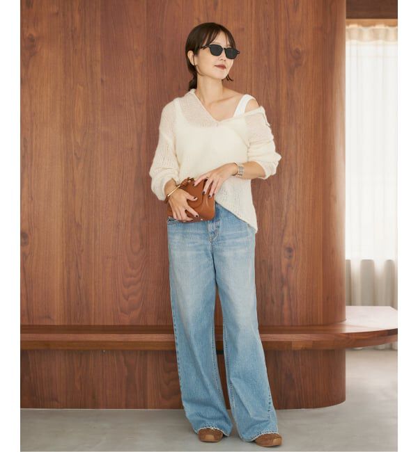 Plage「《追加予約》ALPACA MIX BUTTON ニット 4」|ニット・セーター|