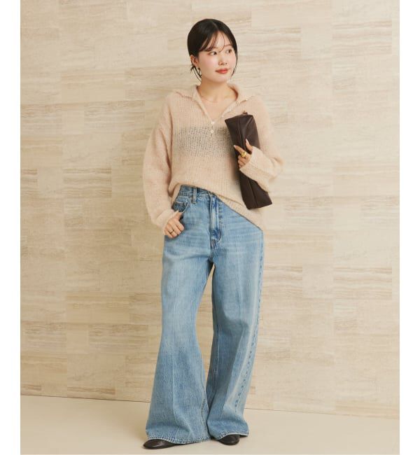 Plage「《追加予約》ALPACA MIX BUTTON ニット 4」|ニット・セーター|