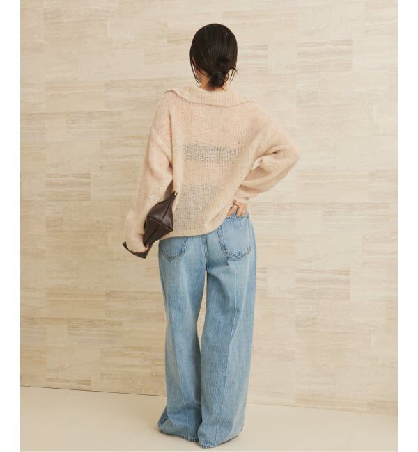 Plage「《追加予約》ALPACA MIX BUTTON ニット 4」|ニット・セーター|