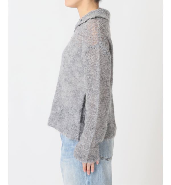 Plage「《追加予約》ALPACA MIX BUTTON ニット 4」|ニット・セーター|