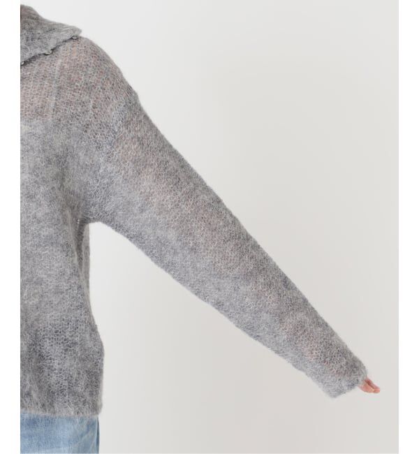 Plage「《追加予約》ALPACA MIX BUTTON ニット 4」|ニット・セーター|