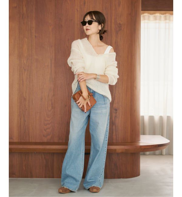 Plage「《追加予約》ALPACA MIX BUTTON ニット 4」|ニット・セーター|