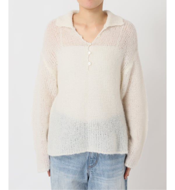 Plage「《追加予約》ALPACA MIX BUTTON ニット 4」|ニット・セーター|