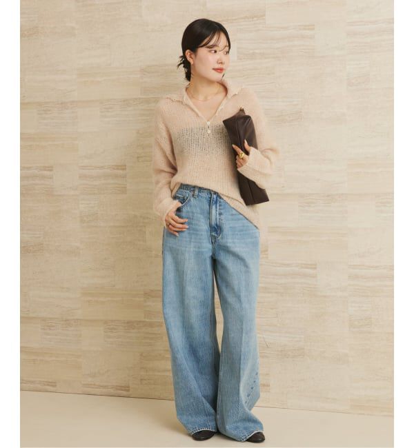 Plage「《追加予約》ALPACA MIX BUTTON ニット 4」|ニット・セーター|